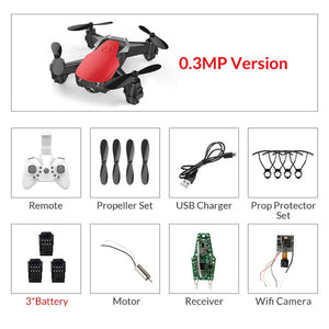 Eachine E61/E61hw Mini Drone With/Without HD Camera High Hold Mode RC Quadcopter RTF WiFi FPV Foldable RC Drone