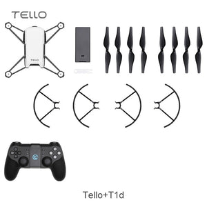 DJI Tello Drone & Ca'se & GameSir T1d & Cover 720P HD Transmission Camera APP Remote Control Folding Toy FPV RC Quadcopter Drone