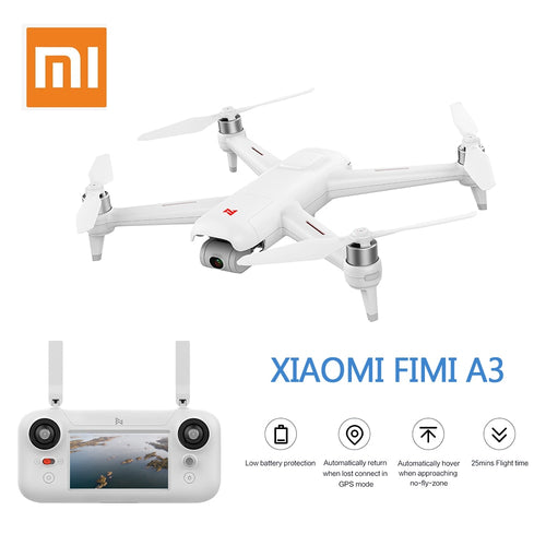 InStock Xiaomi FIMI A3 5.8G GPS Drone 1KM FPV 25 Minutes With 2-axis Gimbal 1080P Camera RC Quadcopter RTF Follow Me