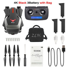 Load image into Gallery viewer, SG906 GPS 5G WIFI FPV RC Drone 4K Brushless Selfie Drones with Camera HD RC Quadcopter Foldable Dron VS Visuo XS816 F11 Drone