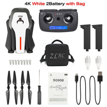 Load image into Gallery viewer, SG906 GPS 5G WIFI FPV RC Drone 4K Brushless Selfie Drones with Camera HD RC Quadcopter Foldable Dron VS Visuo XS816 F11 Drone