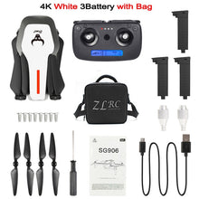 Load image into Gallery viewer, SG906 GPS 5G WIFI FPV RC Drone 4K Brushless Selfie Drones with Camera HD RC Quadcopter Foldable Dron VS Visuo XS816 F11 Drone