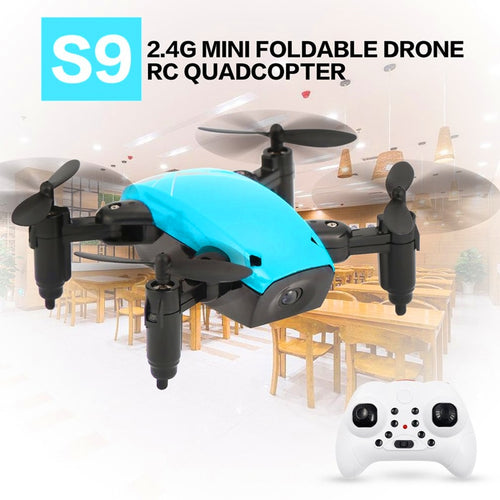 Mini RC Drone Wide Angle HD Camera Foldable Pocket Drone Remote Control Helicopter Quadcopter High Hold Mode Foldable RC Drone